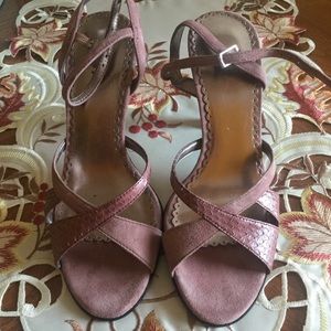 Size 4 Nordstrom Pink Mauve Strappy Heels NEW